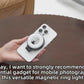 Magsafe Magnetic Fill Lights For Universal Photography Live Broadcast LED Selfie Ring Lamp Retractable Flip Bracket